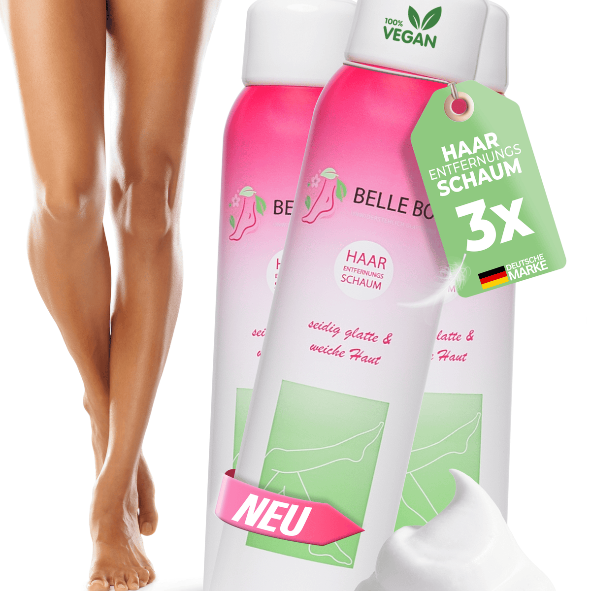 Belle Body Hair Removal Foam Men